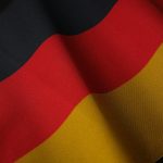 Detailed view of the Germany flag showing vibrant black, red, and yellow colors.